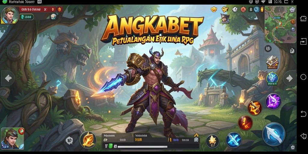Tangkapan layar gameplay ANGKABET yang menampilkan aksi RPG yang mendebarkan.