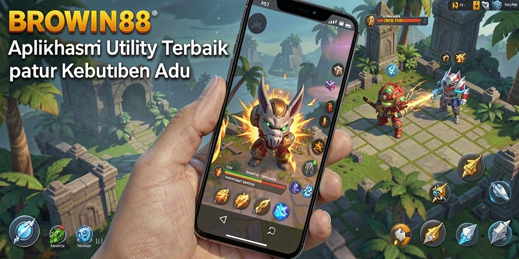 Tampilan antarmuka aplikasi BROWIN88 yang sederhana dan efektif.