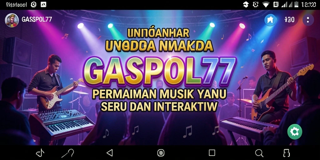 Tampilan gameplay GASPOL77 dengan berbagai pilihan lagu musik.