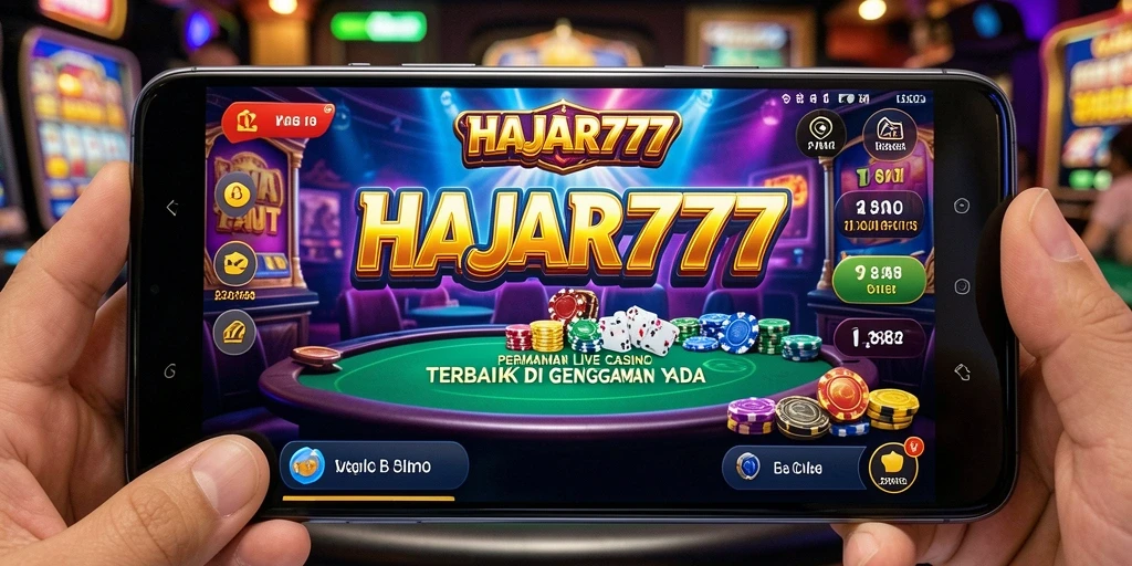 Tampilan gameplay Live Casino HAJAR777 yang memukau dan interaktif.