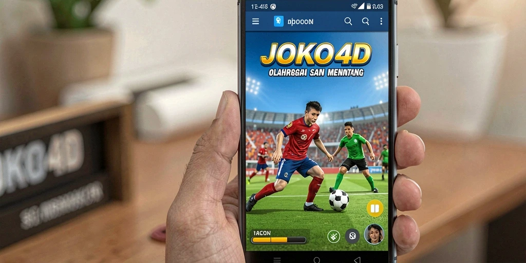 Screenshot yang menampilkan aksi permainan olahraga di JOKO4D.