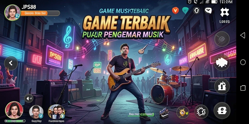 Tampilan screenshot JPS88 menampilkan gameplay musik yang menarik.