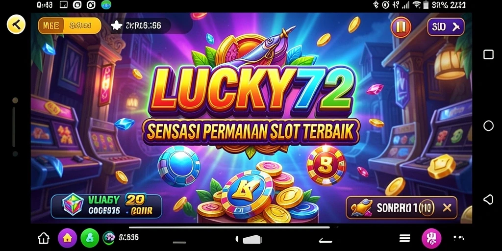 Tampilan menarik dari permainan Slot LUCKY72 yang seru.