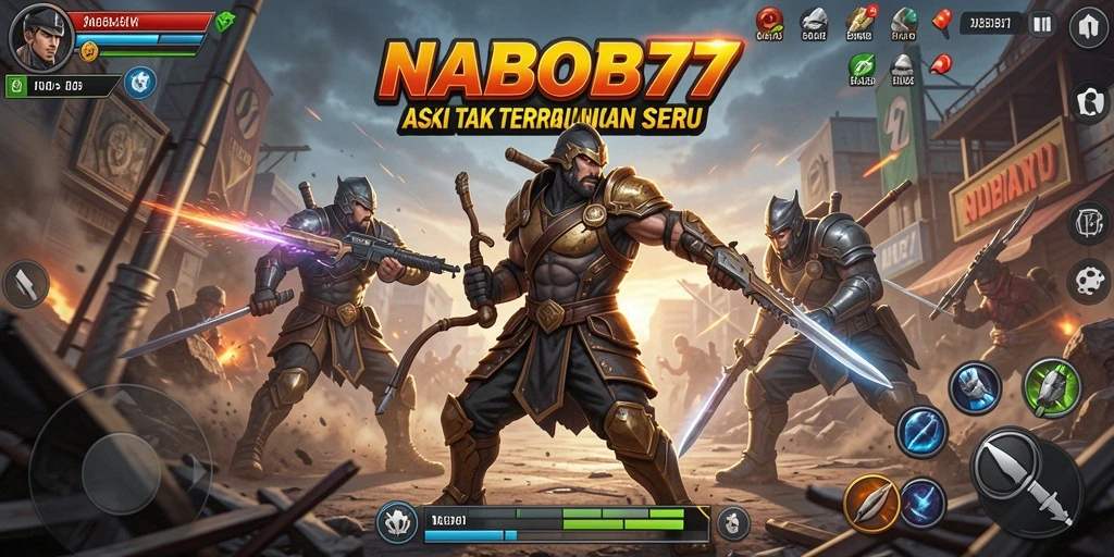 Screenshot yang menunjukkan pertarungan mendebarkan di NABOB77.