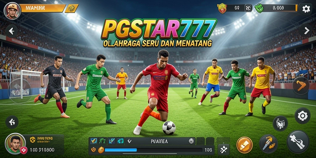 Tampilan utama gameplay PGSTAR777 yang mendebarkan dan penuh aksi olahraga.