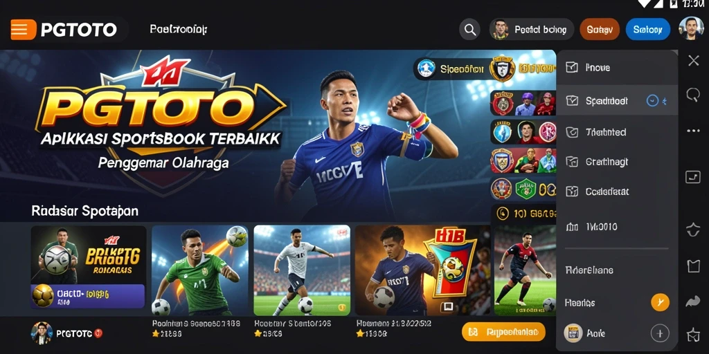 Screenshot utama PGTOTO menampilkan tampilan antarmuka pengguna yang menarik.