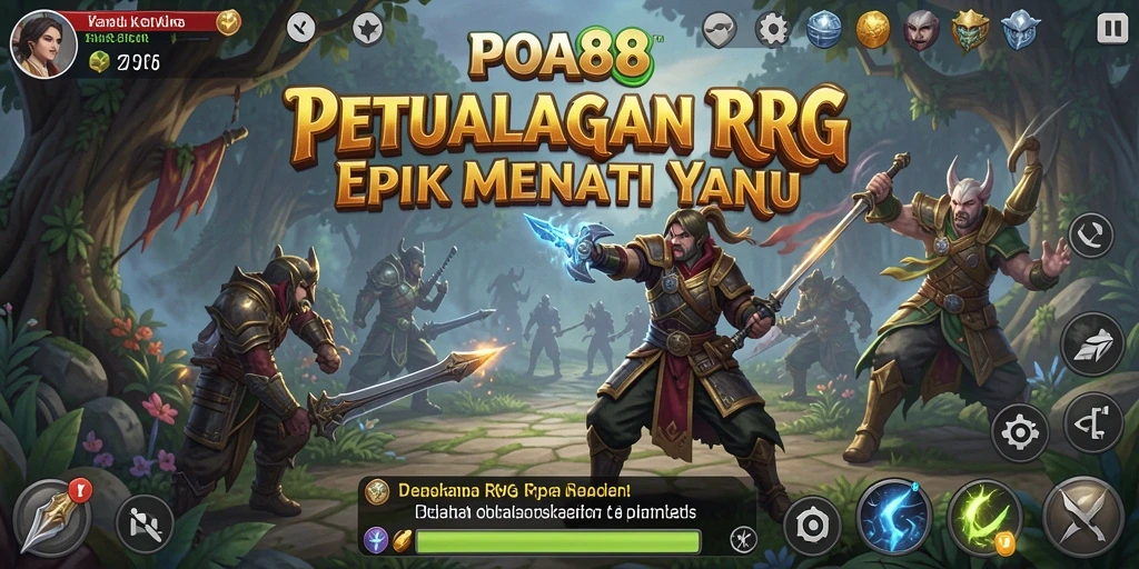 Tampilan gameplay menarik dari POA88 yang penuh aksi RPG.