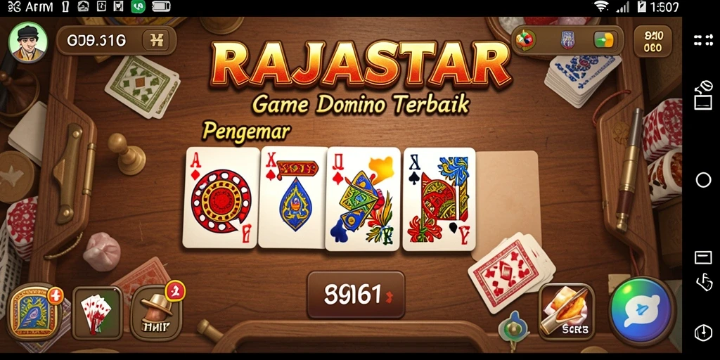 Tampilan menarik dari gameplay Domino RAJASTAR yang menyenangkan.