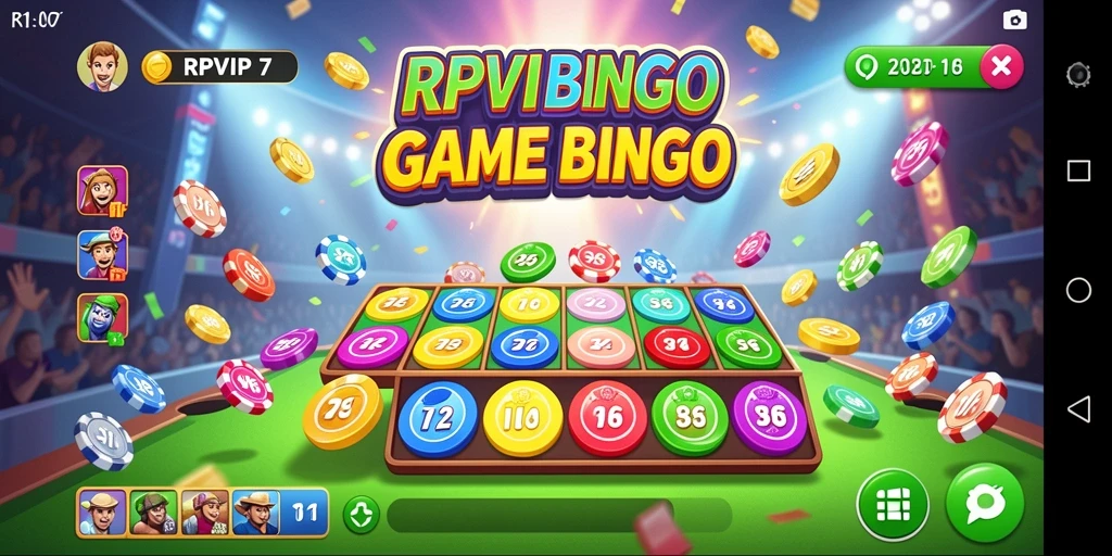 Tampilan gameplay RPVIP7 dengan suasana bingo yang seru.