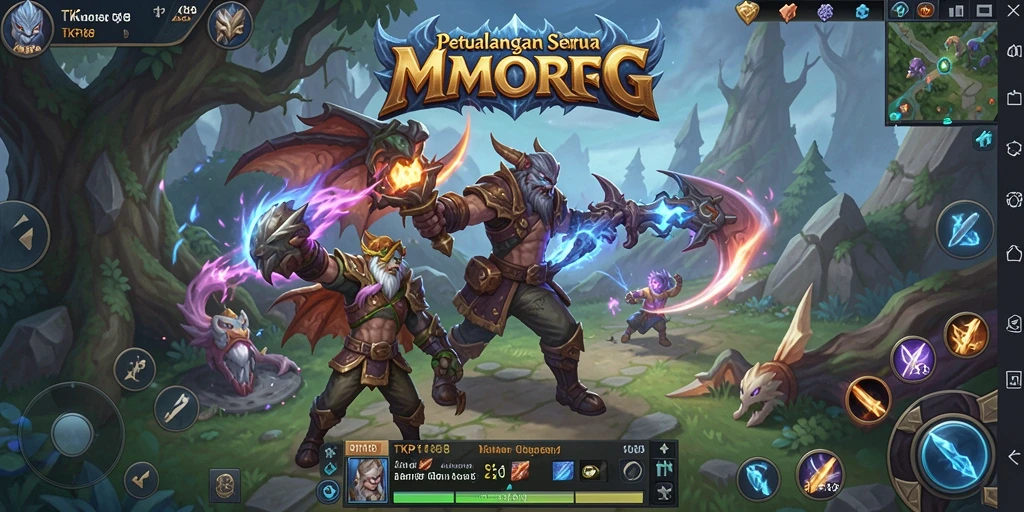 Gameplay seru di dunia fantasi TKP188 dengan berbagai karakter.