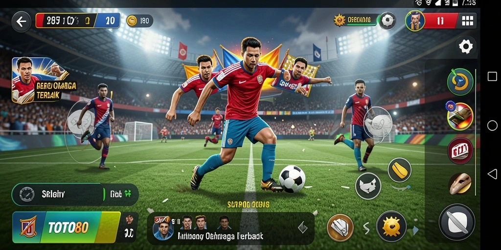 Tampilan gameplay menarik dari TOTO80 dengan aksi olahraga seru.