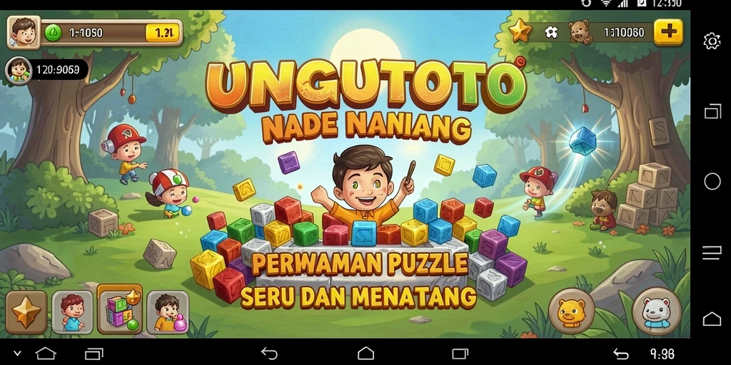 Screenshot menampilkan gameplay menarik dari UNGUTOTO.